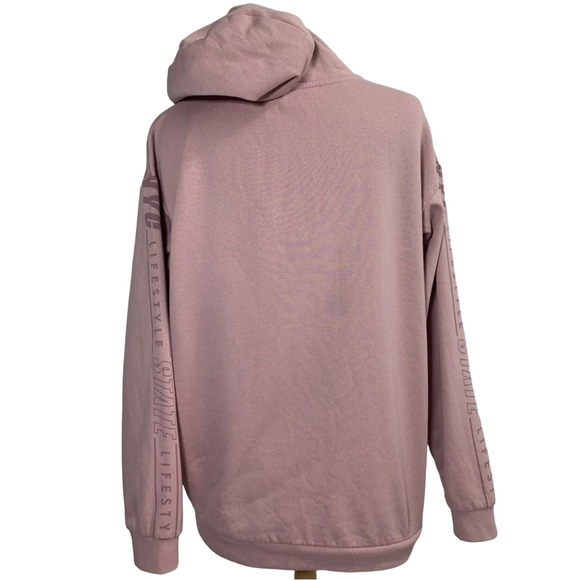 H&M Hoodie Pink NYC Long Sleeves Jumper Hoody Pullover Top Girls Size 12-14yrs - Picture 5 of 13